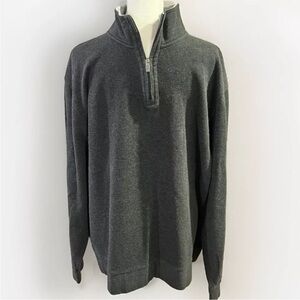 Men’s XL Izod 1/4 Zip Pull Over Long Sleeve Gray